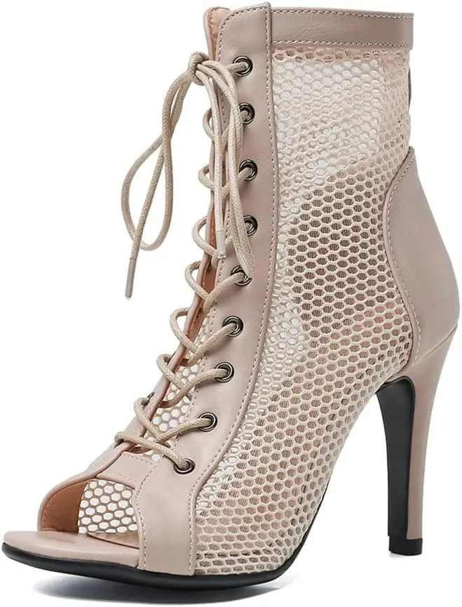 Fashion Peep Toe Booties Gladiator High Top Sandals