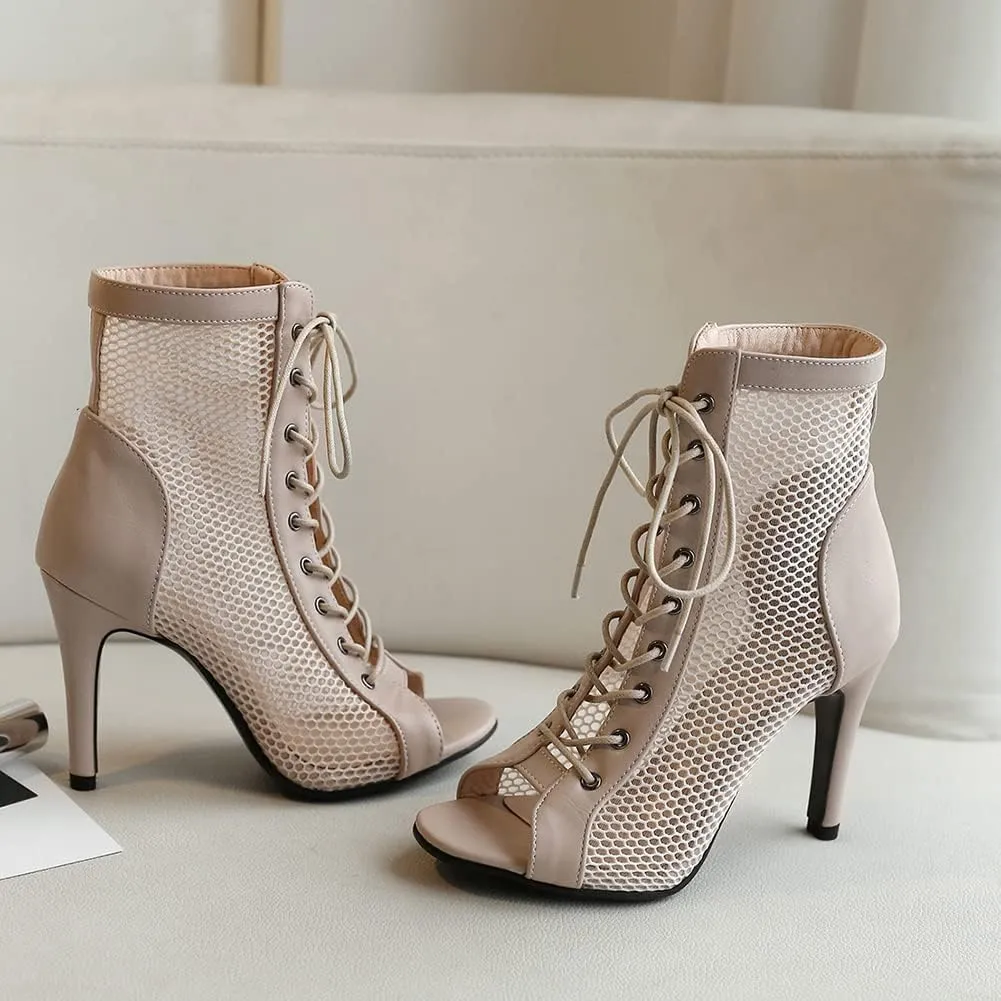 Fashion Peep Toe Booties Gladiator High Top Sandals