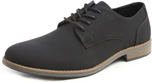 FEVERSOLE Men's Classic Dress Oxford Vegan Leather Casual Derby Shoes