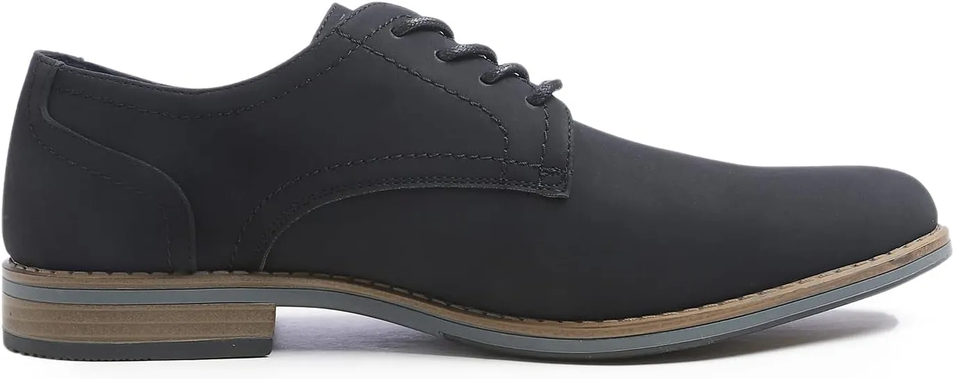 FEVERSOLE Men's Classic Dress Oxford Vegan Leather Casual Derby Shoes