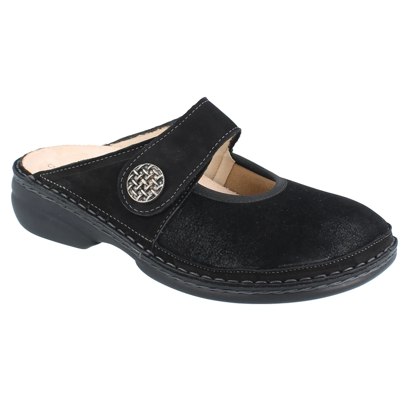 Finn Comfort Asinara Leather Synthetic Women's Slip On Sandals