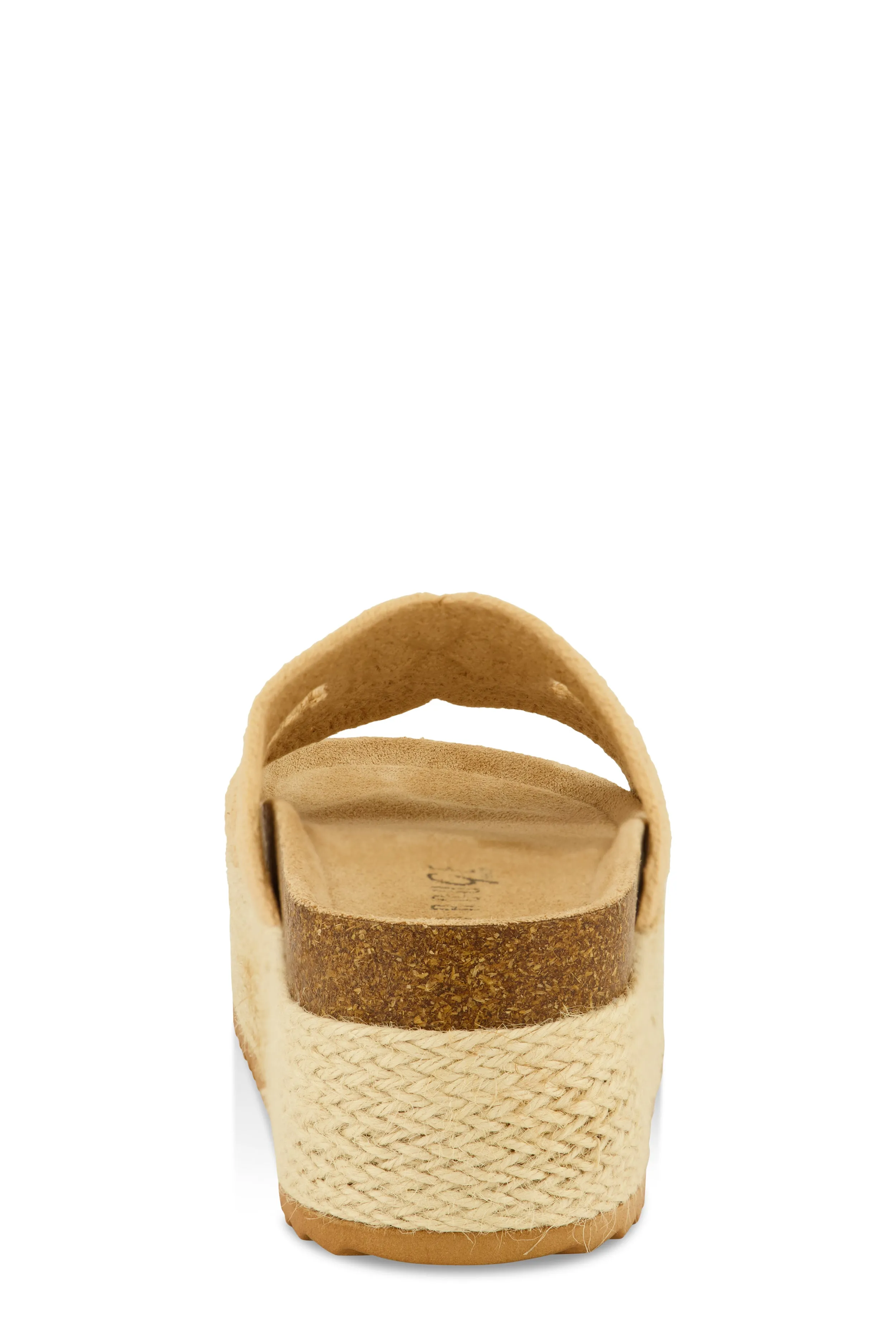 Floral Crochet H Band Platform Footbed Sandals