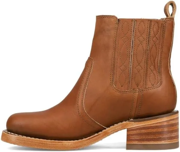Frye Campus Chelsea Ankle Boots for Women - Premium 5.75” Leather Boots with Luxurious Lining and Leather Outsole with Chunky 1.75” Block Heel