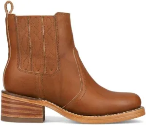 Frye Campus Chelsea Ankle Boots for Women - Premium 5.75” Leather Boots with Luxurious Lining and Leather Outsole with Chunky 1.75” Block Heel