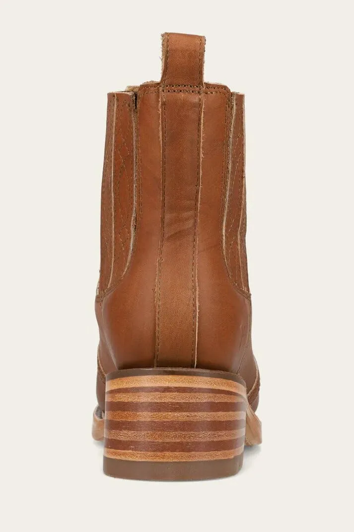 Frye Campus Chelsea Ankle Boots for Women - Premium 5.75” Leather Boots with Luxurious Lining and Leather Outsole with Chunky 1.75” Block Heel