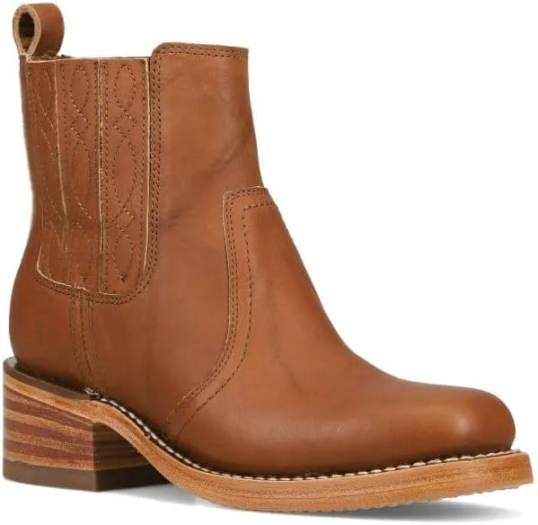 Frye Campus Chelsea Ankle Boots for Women - Premium 5.75” Leather Boots with Luxurious Lining and Leather Outsole with Chunky 1.75” Block Heel
