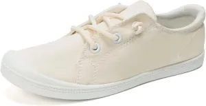 FUNKYMONKEY Shoes for Women, Comfort Low Top Canvas Slip On Sneakers Classic Casual Walking Shoes