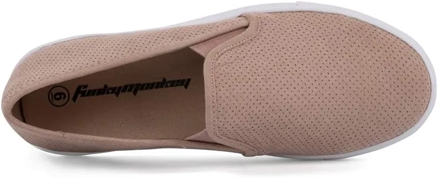 FUNKYMONKEY Women's Loafers Comfort Walking & Driving Slip-on Fashion Sneaker