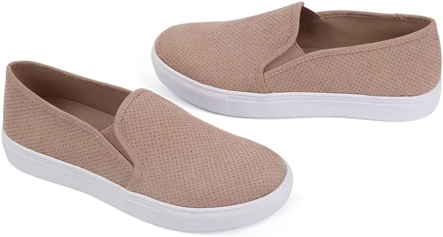 FUNKYMONKEY Women's Loafers Comfort Walking & Driving Slip-on Fashion Sneaker