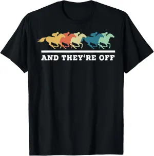 Funny Horse Racing Jockey Racer Derby Rider Track Race T-Shirt