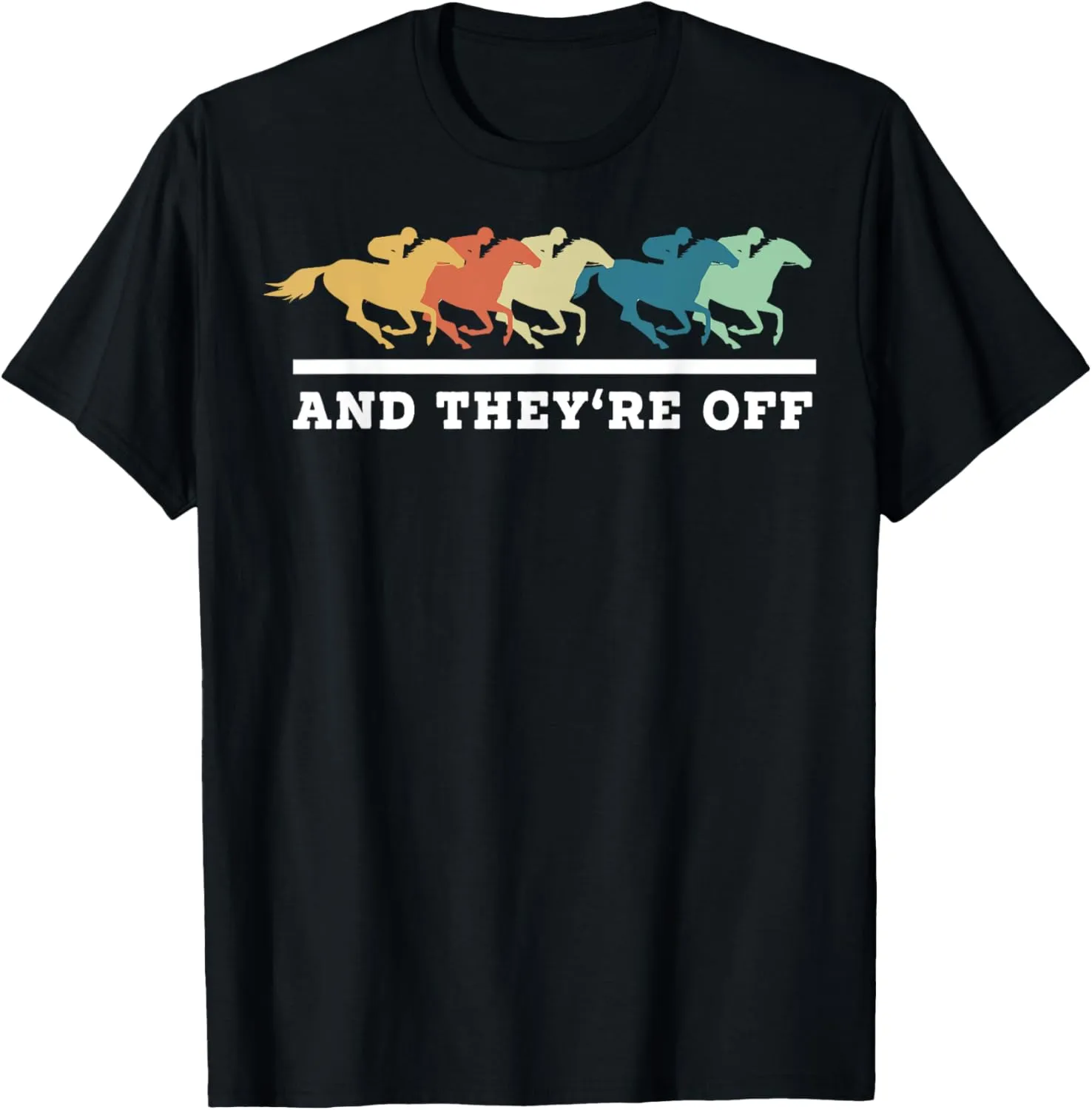 Funny Horse Racing Jockey Racer Derby Rider Track Race T-Shirt