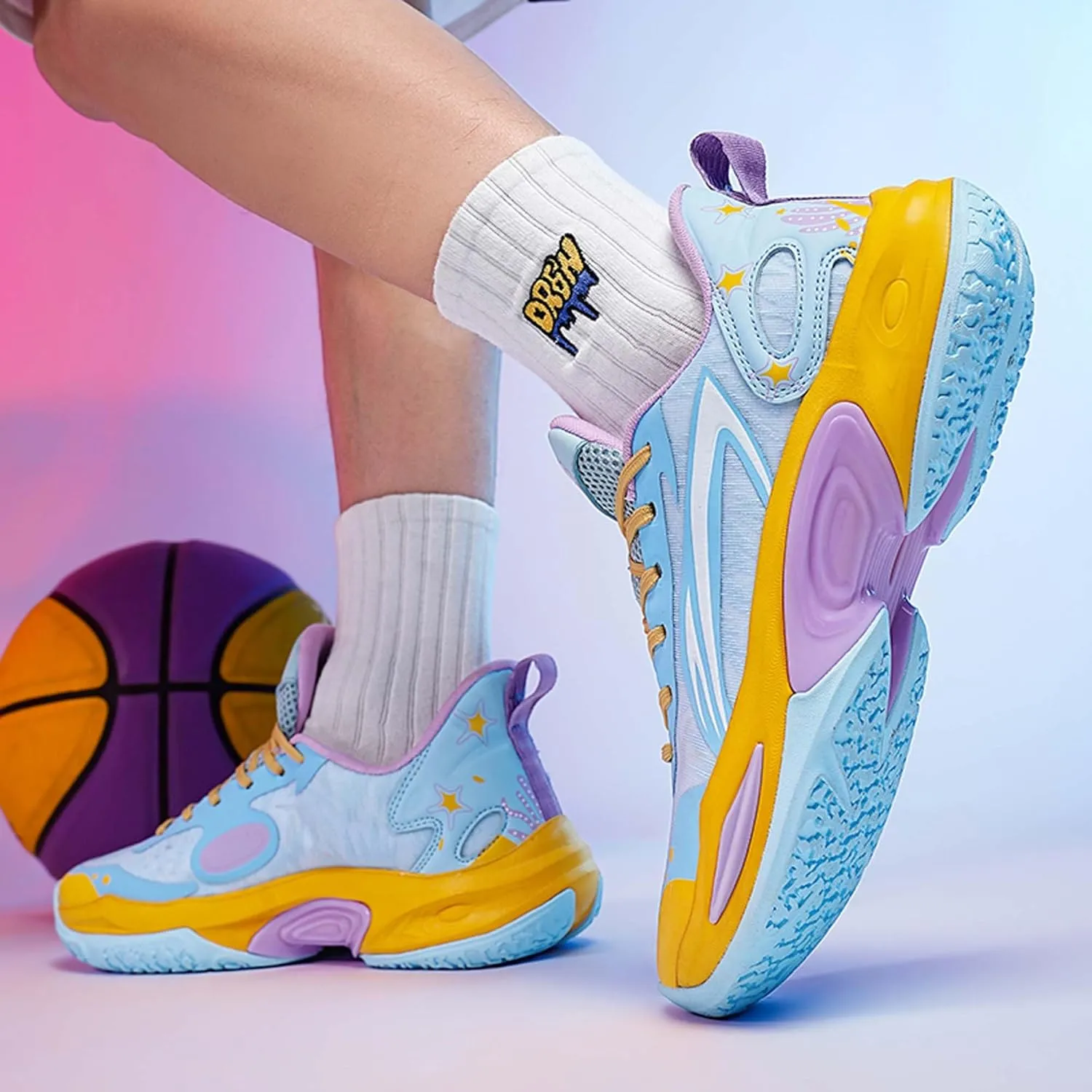 General Basketball Shoes, Summer Shoes, Anti Slip Running Shoes, Shock-Absorbing Walking Shoes, Breathable Tennis Shoes