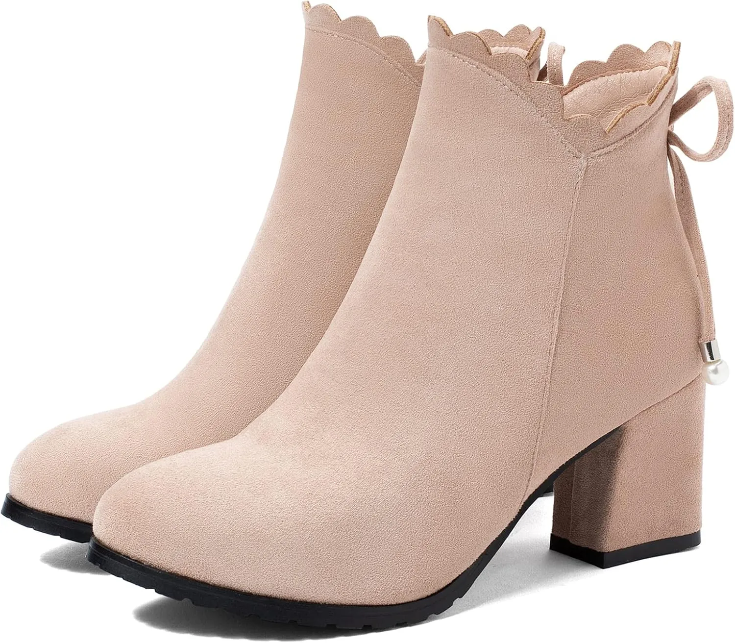 Gicoiz Womens Office Work Formal Block Heel Chelsea Boots
