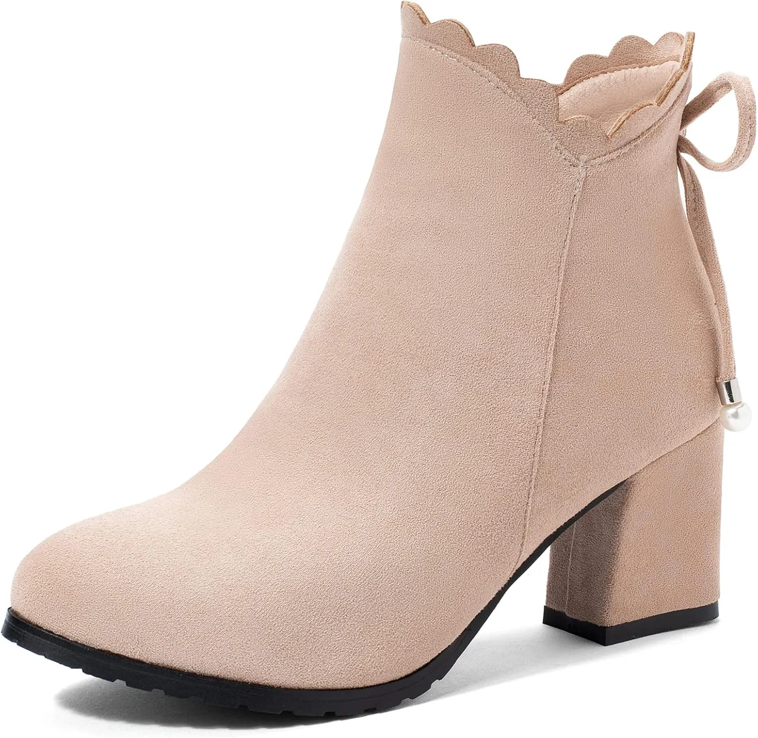 Gicoiz Womens Office Work Formal Block Heel Chelsea Boots