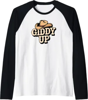 Giddy Up Raglan Baseball Tee
