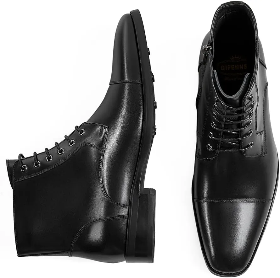 GIFENNSE Mens Dress Boots Formal Chelsea Boots for Men