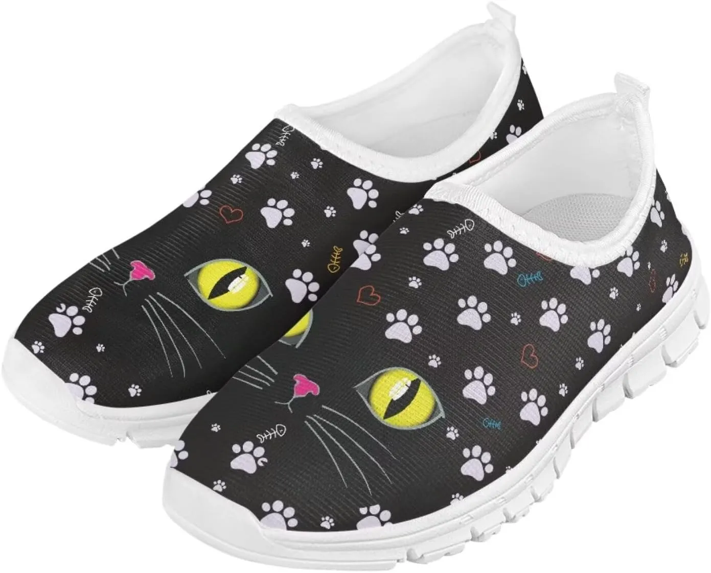 Girls Slip On Shoes Cute Sneakers Kids Tennis Athletic Shoes Footwear