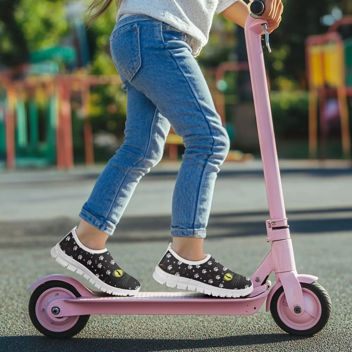 Girls Slip On Shoes Cute Sneakers Kids Tennis Athletic Shoes Footwear