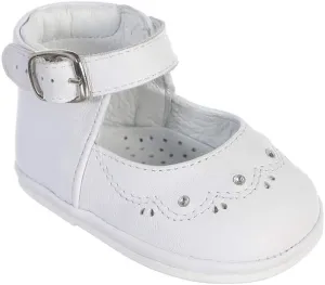 Girl's T-Strap Ankle Strap High Top Baptism Special Occasion Leather Shoes