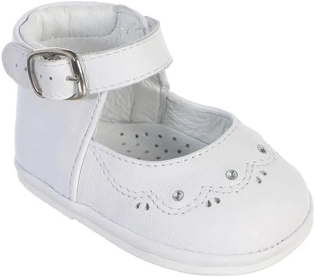 Girl's T-Strap Ankle Strap High Top Baptism Special Occasion Leather Shoes
