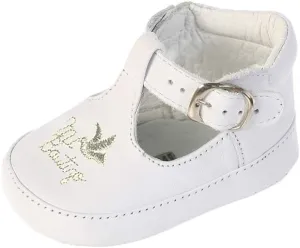 Girl's T-Strap Ankle Strap High Top Baptism Special Occasion Leather Shoes