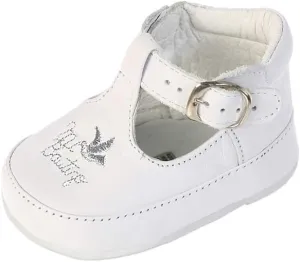 Girl's T-Strap Ankle Strap High Top Baptism Special Occasion Leather Shoes