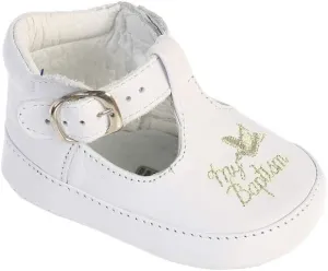 Girl's T-Strap Ankle Strap High Top Baptism Special Occasion Leather Shoes