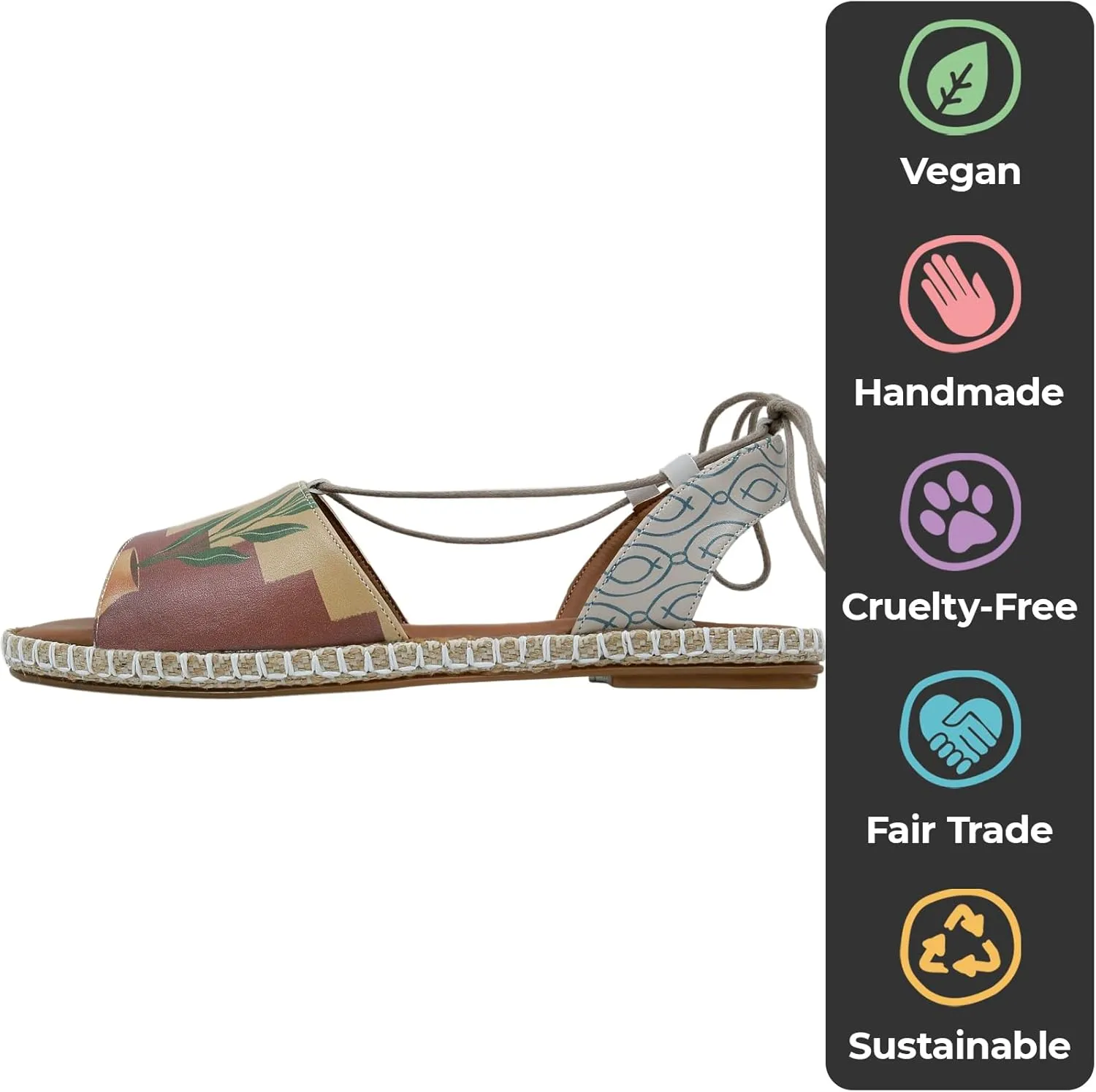 Gladiator Sandals for Women - Vegan and Handmade Strappy Sandals for Women