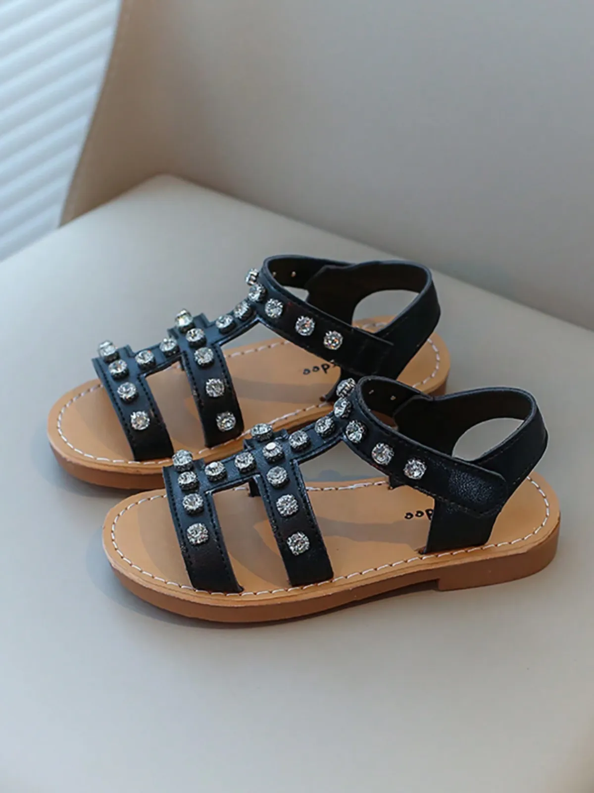 Glitzy Gladiator Studded Sandals