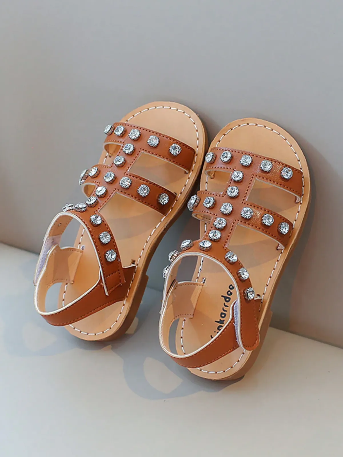 Glitzy Gladiator Studded Sandals