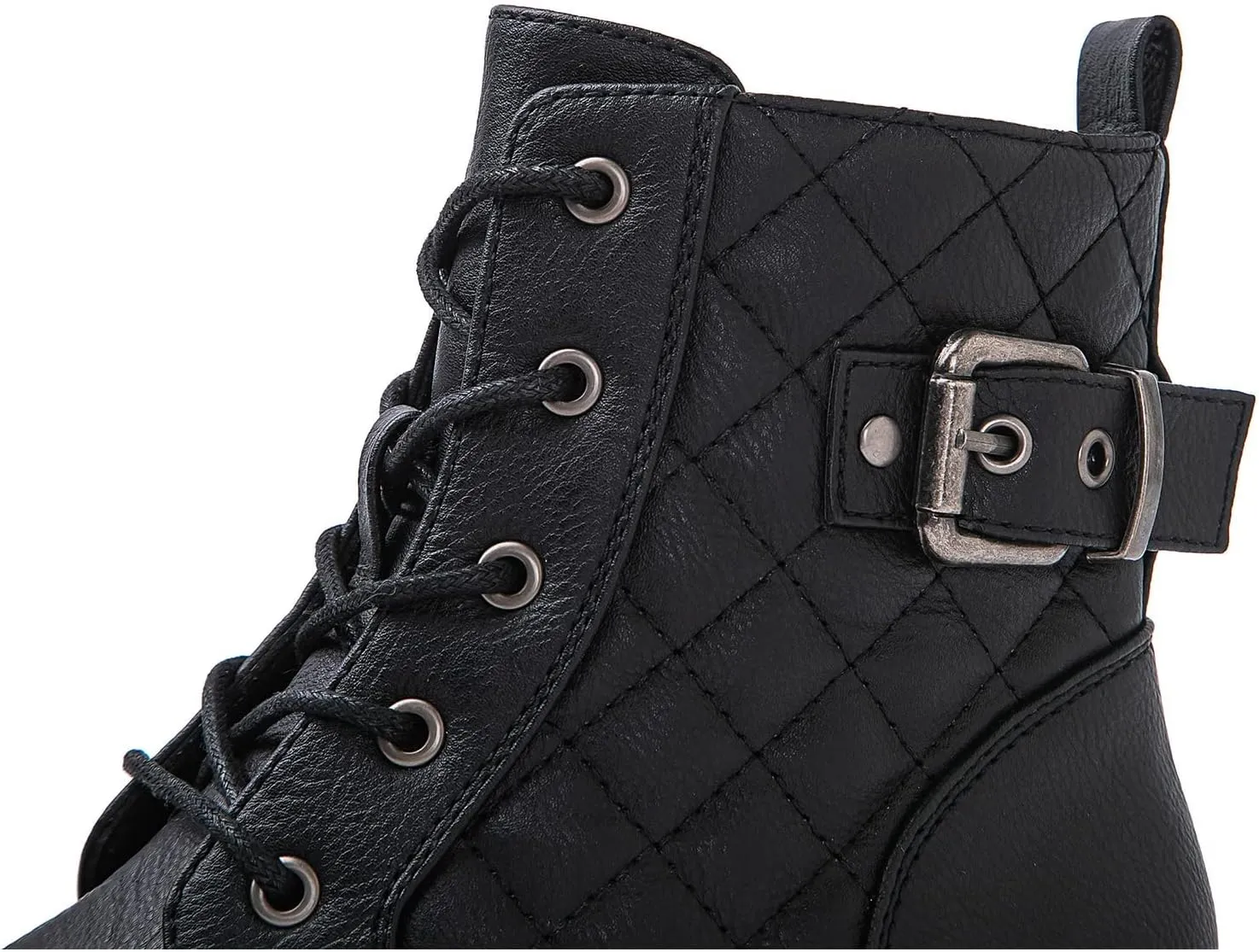 GLOBALWIN Women's Combat Boots Ankle Booties Fashion Comfortable Boots For Women