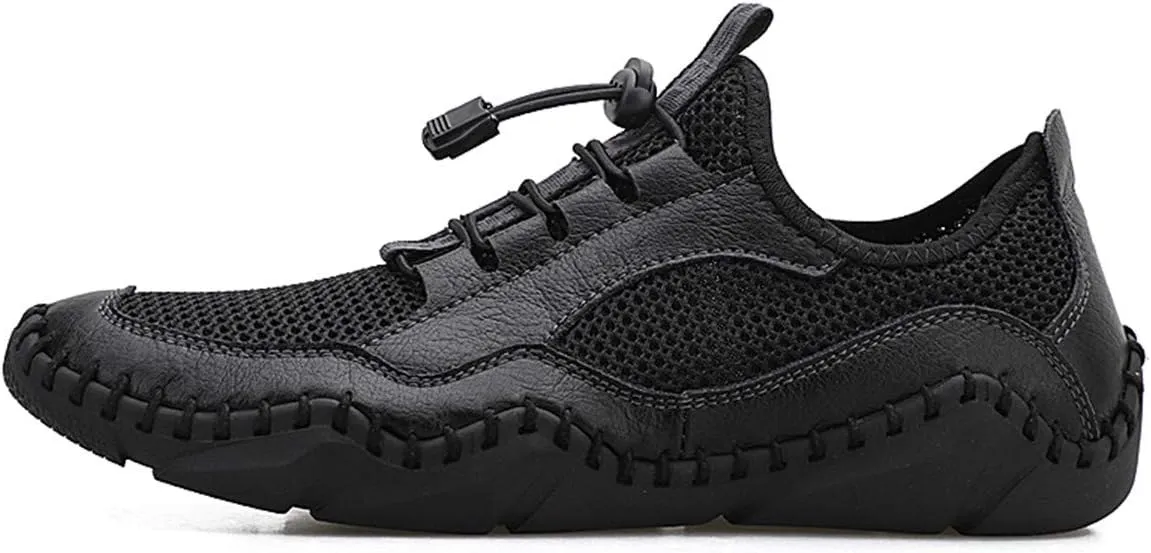 Gospt Mens Mesh Breathable Walking Shoes Slip-on Loafers Summer Beach Sandals