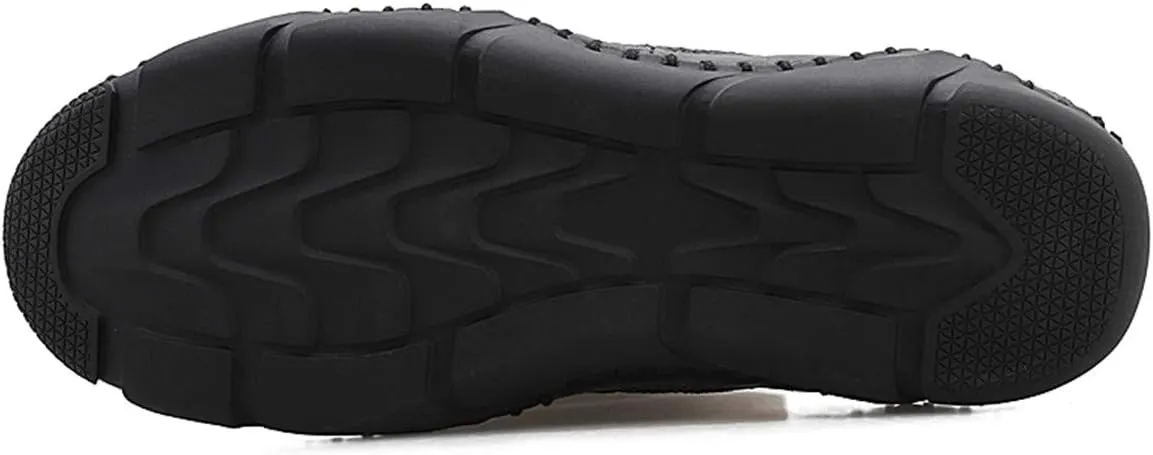Gospt Mens Mesh Breathable Walking Shoes Slip-on Loafers Summer Beach Sandals