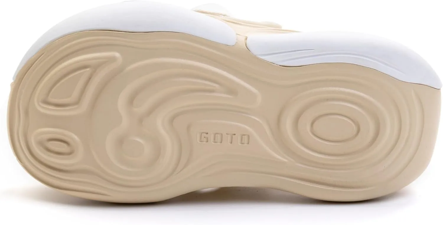 GOTO Unisex-Adult Classic Clogs Comfort Fashion Garden Shoes Slip-on Outdoor Beach Slippers | Work Shoes
