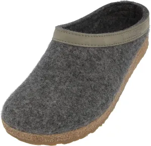 HAFLINGER Unisex's Wool felt Open Back Slippers