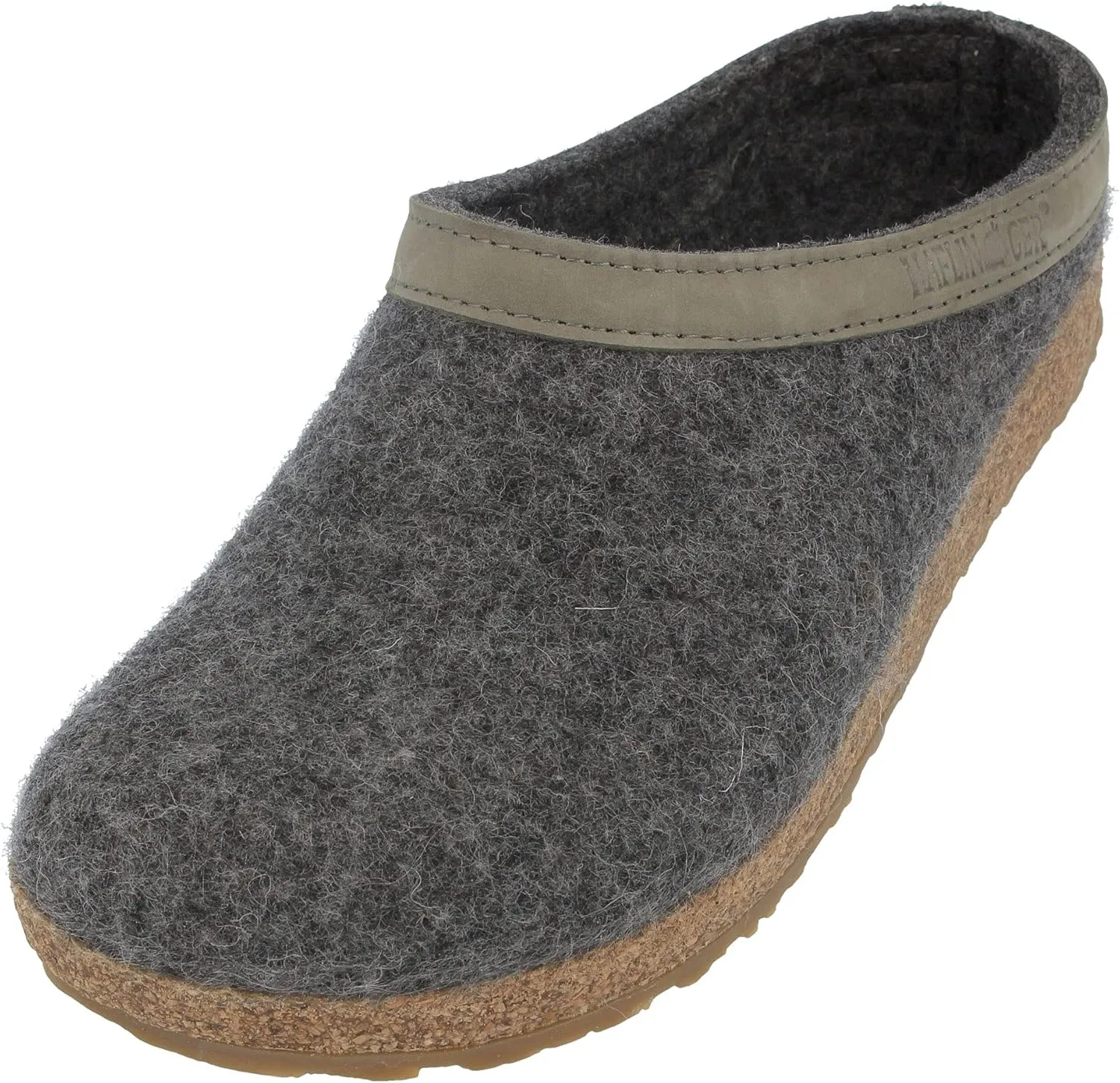 HAFLINGER Unisex's Wool felt Open Back Slippers
