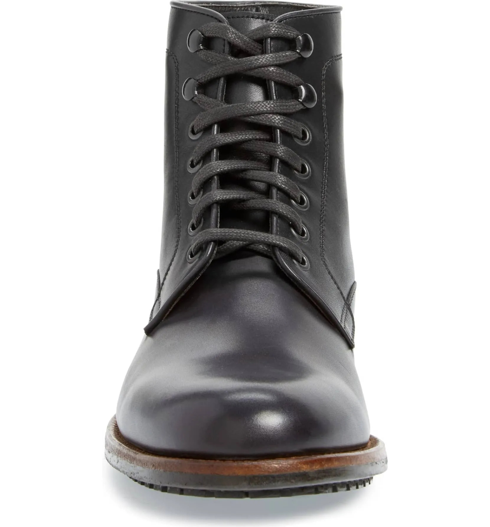 Handcrafted Black Leather Ankle Boots for Men