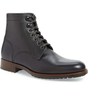 Handcrafted Black Leather Ankle Boots for Men