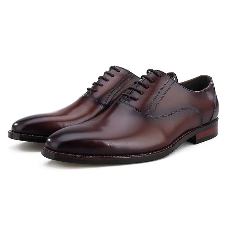 Handmade Full Grain Leather Elegant Derby Dress Shoes