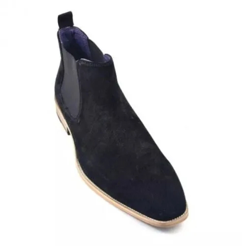Handmade Men Black Suede Chukka Boots Suede Casual Boots Ankle Boot
