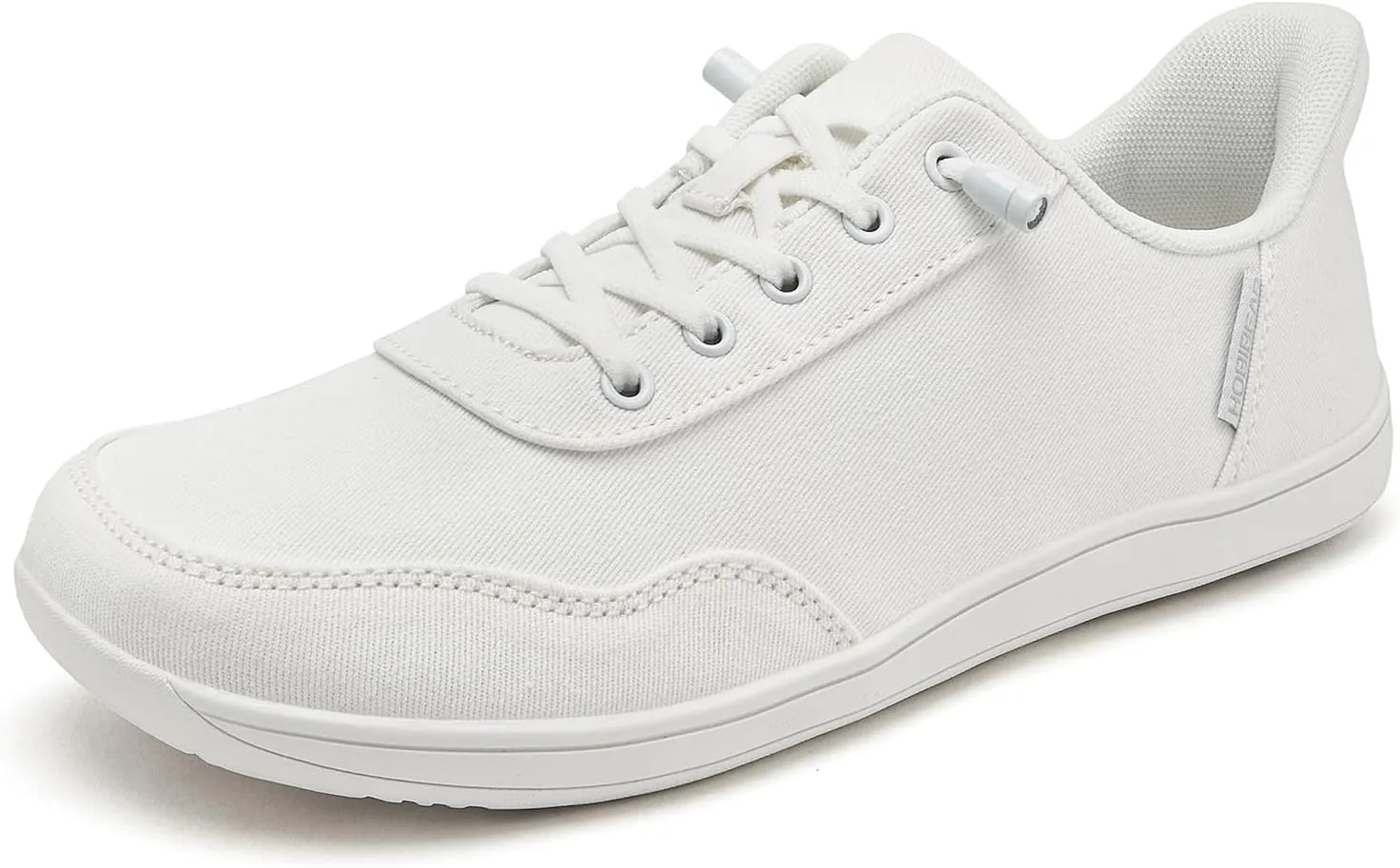 HOBIBEAR Womens Mens Hands Free Slip On Sneakers Comfort Wide Minimalist Barefoot Canvas Shoes