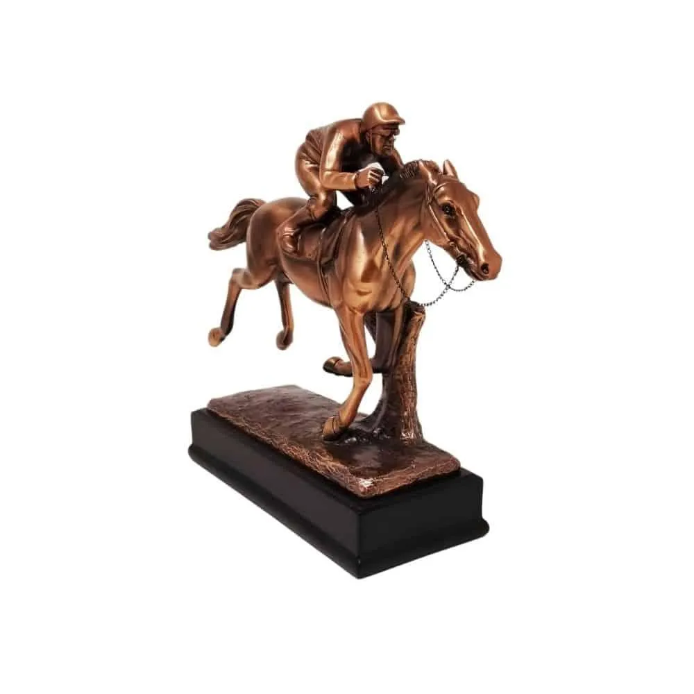 Horse and Jockey Classic Sculpture