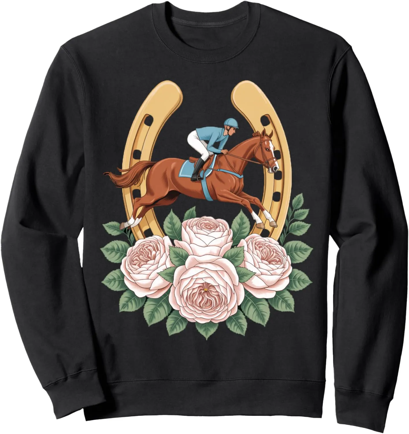 Horse Shoeing Horse Rider Racing Track Race Horse Derby Sweatshirt