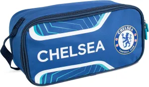 Hy-Pro Official Licensed Chelsea F.C. Soccer Boot Bag - Royal Blue Nylon Sports Equipment Bag with Ripstop Fabric, Breathable Airmesh & Zip Pull, Chelsea Logo Soccer Gear