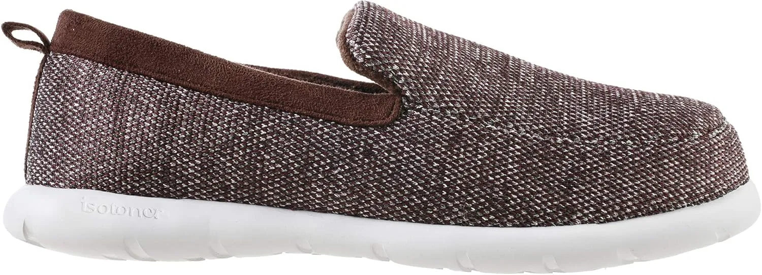 isotoner Zenz Men's Sport Knit Moccasin, Slip-on Shoe