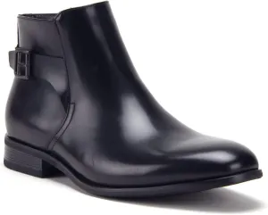 Jazame Men's McVey Distressed Moto Riding Ankle Bootie Chelsea Dress Boots