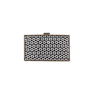 Jendi Black & White Pod with Golden Trim and Golden Lock