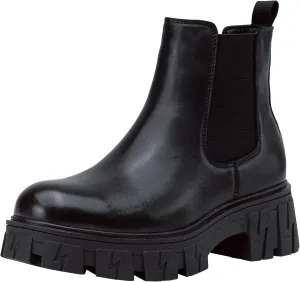 Jeossy Women's 9620 Chelsea Combat Boots, Platform Ankle Boots Chunky Heel, Fashion Lug Sole Slip on Booties with Elastic Band
