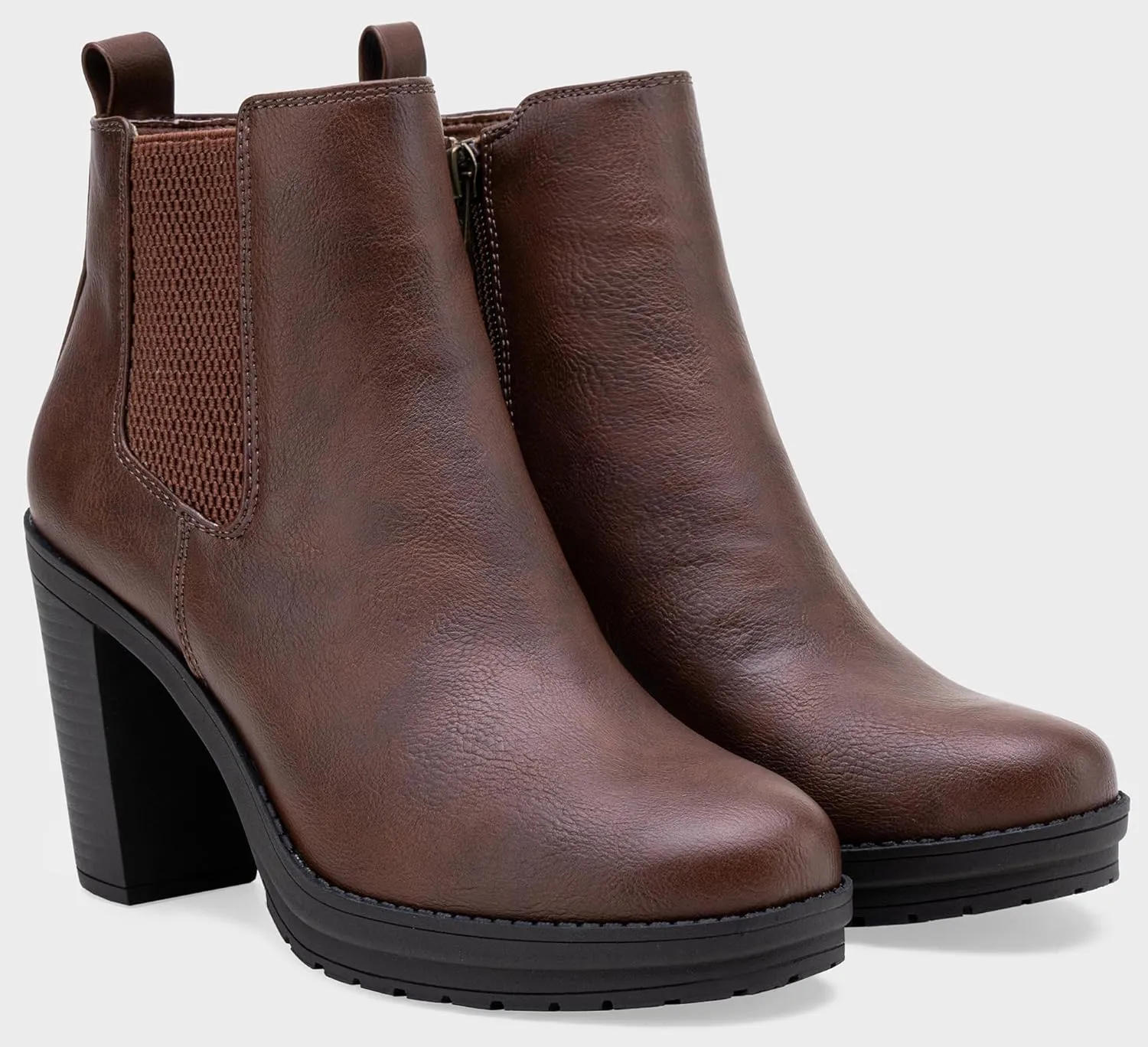 Jeossy Women's 9676 Ankle Booties Platform Chunky Heel Boots
