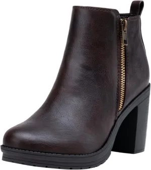 Jeossy Women's 9676 Ankle Booties Platform Chunky Heel Boots